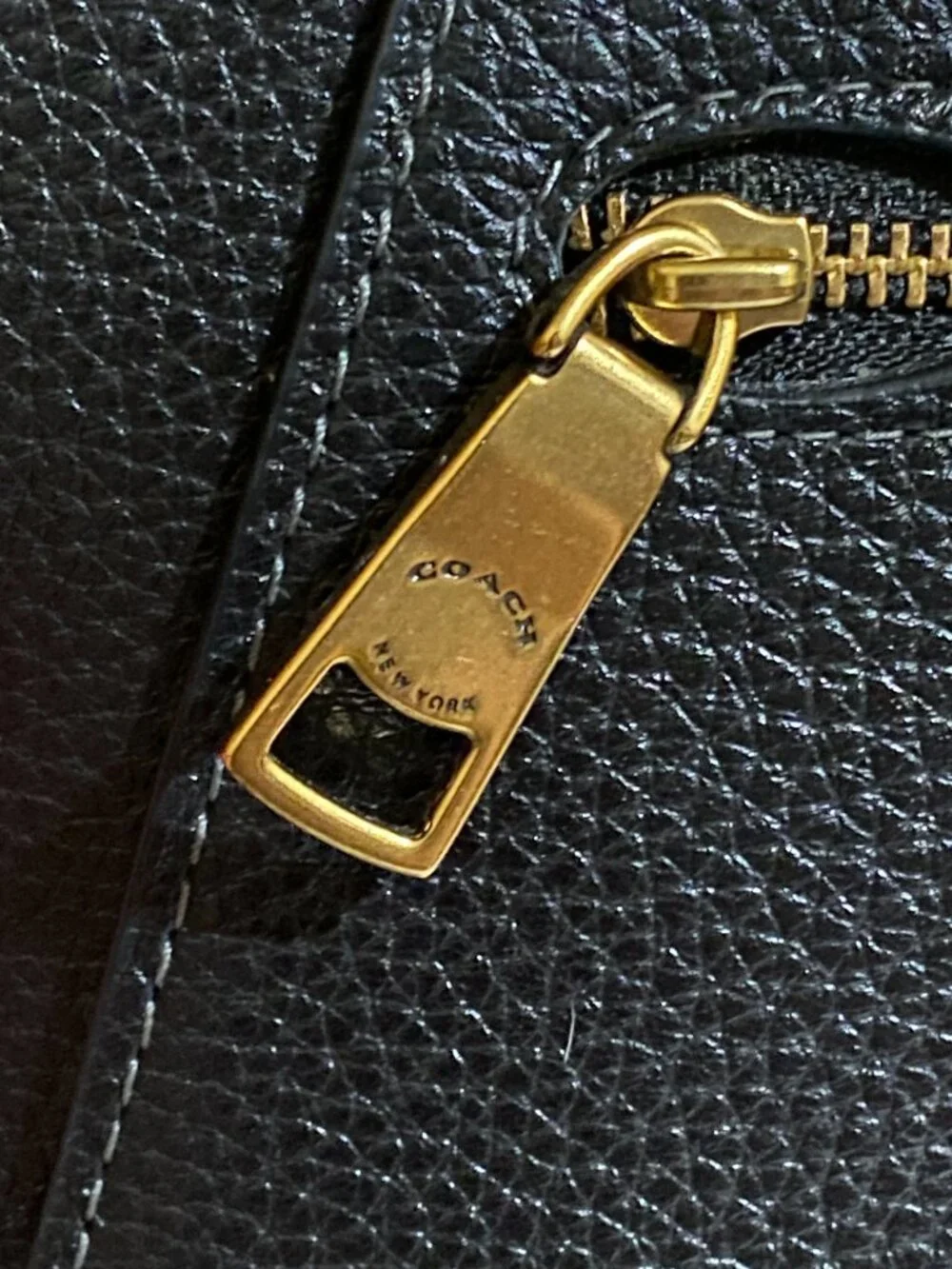 Coach Bella Small Satchel Black Pebbled Leather